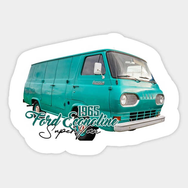 1965 Ford Econoline Super Van Sticker by Gestalt Imagery